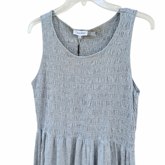 CALVIN KLEIN Sportswear Cotton Modal Jersey Breathable Maxi Dress NWT - Picture 3 of 8